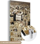 Maisons traditionnelles yéménites au centre-ville de Sana'a Plexiglas 40x60 cm - Tirage photo sur Glas (décoration murale en plexiglas)