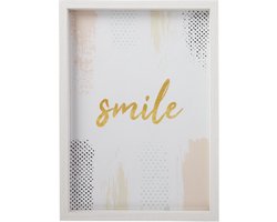 Fotolijst met diepe lijst JANNES - Wit - Box frame - A4 - 23 x 30.6 cm - Maat L