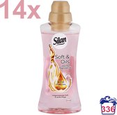SILAN - Soft & Oils - Concentré d'huile de magnolia - Adoucissant - 14x 600ml - 336 lavages - Forfait discount