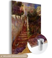 Peinture sur verre - Escalier à Alger - Peinture de Pierre-Auguste Renoir - 30x40 cm - Peintures sur Verre Peintures - Photo sur Glas