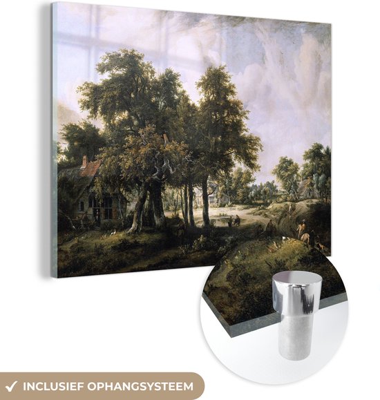 Schilderij Boslandschap Modern Schilderijen - 100% Made In Germany - natuur groente Hal 611715a