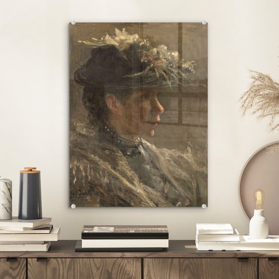 Etude de modèle de Sijtje van Bemmel - Peinture de Jozef Israëls Plexiglass 30x40 cm - small - Tirage photo sur Glas (décoration murale en plexiglas)