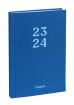 Brepols Schoolagenda 2023-2024 - RAINBOW - Dagoverzicht - Blauw - 11.5 x 16.9 cm