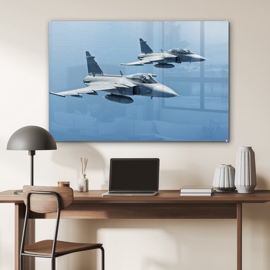 Peinture sur Verre - Deux Jets Volants - 120x80 cm - Peintures sur Verre Peintures - Photo sur Glas