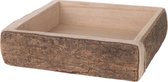 Plateau met Schors Paulownia Hout, 24x24cm