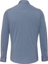 Pure - The Functional Shirt Grijs Blauw - Heren - Maat 39 - Slim-fit