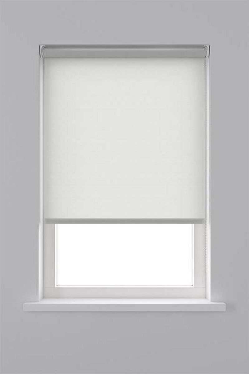 Decosol rolgordijn lichtdoorlatend - 180x190 cm - ribbel wit
