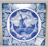 Wandbord Molen Delfts blauw Holland