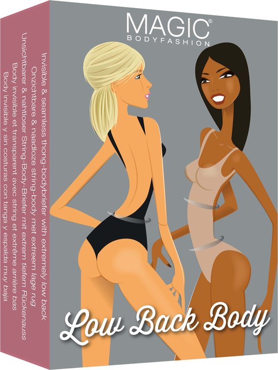 Magic - Bodyfashion - Body sculptant à dos échancré et détail sur le short - Bei