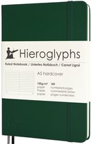 Carnet de notes hiéroglyphes - Hardcover A5 - 189 pages numérotées - Papier 100 grammes - fermeture Élastiques , 2 signets, compartiment de rangement - carnet de notes