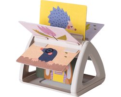 foto van Taf Toys - Babyboekje voor stimuleren buiklig baby - Urban Garden Tummy Time Spinning Book
