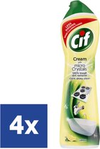 Cif Schuurmiddel Cream Citroen - 4 x 500 ml