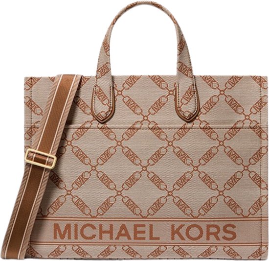 Michael Kors Large Gigi Tote Dames Handtas/Shopper - Natural/Luggage - One Size