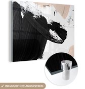 MuchoWow® Glasschilderij 40x30 cm - Schilderij acrylglas - Verf - Design - Abstract - Foto op glas - Schilderijen