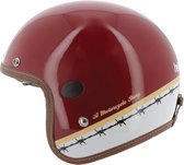 Helstons Evasion Helmet Carbon Fiber Bordeaux White Gold 2XL - Maat 2XL - Helm