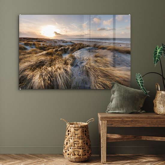 Peintures sur verre - Plage - Mer - Scheveningen - Nederland - 120x80 cm - Peintures Plexiglas