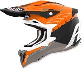 Casque de motocross Airoh Strycker Skin Oranje Matte - Taille XL - Casque