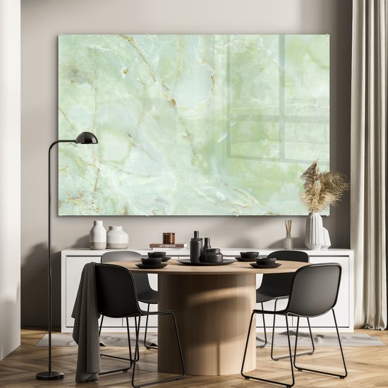 Peinture sur verre - Roche colorée avec des nuances - 150x100 cm - Peintures acryliques - Photo sur Glas