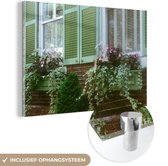 Peinture sur Verre - Fleurs - Fenêtre - Couleurs - 180x120 cm - Peintures sur Verre Peintures - Photo sur Glas