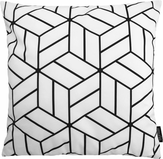 Sierkussen White Cube | 45 x 45 cm | Katoen/Polyester