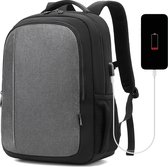 Laptop Backpack - Laptop bag 15.6 pouces - cartable avec compartiment pour ordinateur portable - avec connexion USB - 23L - anthracite