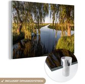 Peinture sur Verre - Paysage Hollandais au Printemps - 60x40 cm - Peintures sur Verre Peintures - Photo sur Glas