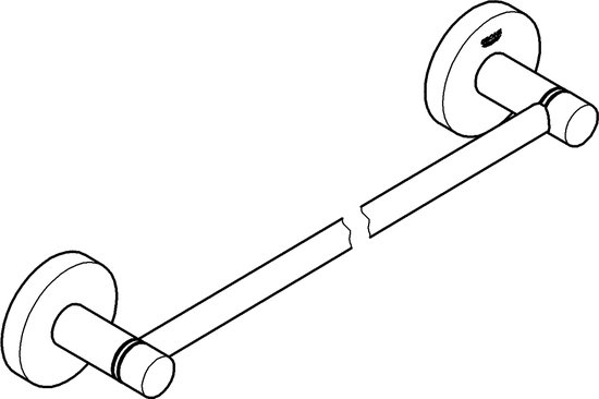 GROHE Selection Handdoekring - 20cm - hard graphite - 41035a00