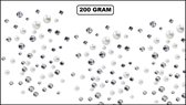 200 gram Professional Half Stenen diamant/parel mix 200 gram - Decoratie thema feest festival party