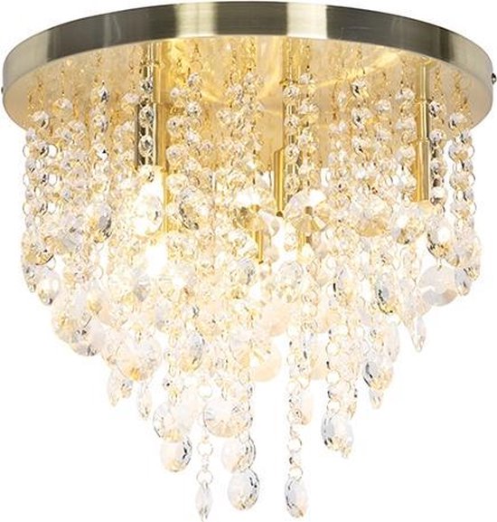 QAZQA medusa - Art Deco Plafondlamp - 7 lichts - L 0 mm - Goud/messing - Woonkamer | Slaapkamer | Keuken