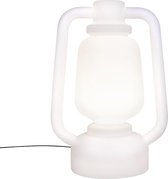 QAZQA storm - Moderne Staande Buitenlamp | Staande Lamp voor buiten - 1 lichts - H 1100 mm - Wit - Buitenverlichting