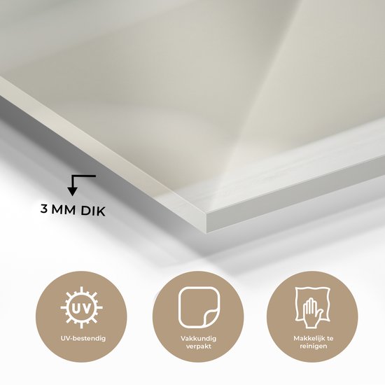 Peinture sur Verre - Espresso dans une Tasse en Verre - 20x20 cm - Peintures sur Verre Peintures - Photo sur Glas