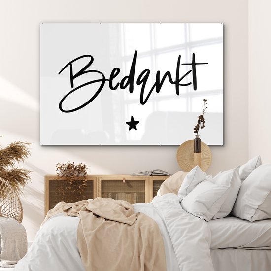 MuchoWow® Peinture sur Verre - Merci - Citations - Collègue - Proverbes - 150x100 cm - Peintures sur Verre Acrylique - Photo sur Glas