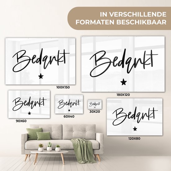 MuchoWow® Peinture sur Verre - Merci - Citations - Collègue - Proverbes - 150x100 cm - Peintures sur Verre Acrylique - Photo sur Glas