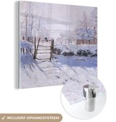 Peinture sur Verre - La Pie - Claude Monet - 20x20 cm - Peintures sur Verre Peintures - Photo sur Glas