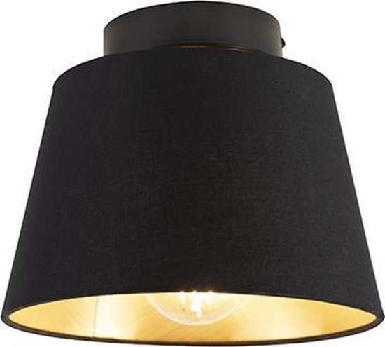 QAZQA combi - Plafondlamp met lampenkap - 1 lichts - Ø 200