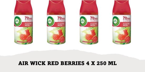 Air Wick Fresh Matic Winter Berries - 6 x 250 ml - Voordeelverpakking