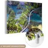 Vue du parc national des lacs de Plitvice en automne Plexiglas 60x40 cm - Tirage photo sur verre (décoration murale en plexiglas)
