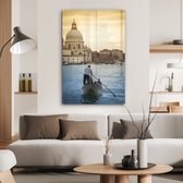 MuchoWow® Glasschilderij 80x120 cm - Schilderij acrylglas - Venetië - Kathedraal - Italië - Foto op glas - Schilderijen