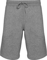 Biologische herenbermuda korte broek van sweatstof Moon Grey Heather - XL
