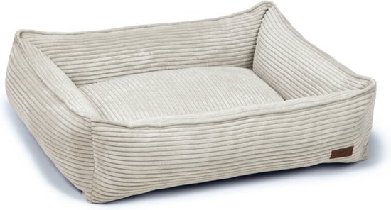 Designed by Lotte hondenmand Ribbed Lichtgrijs 80 x 70 cm - Hond