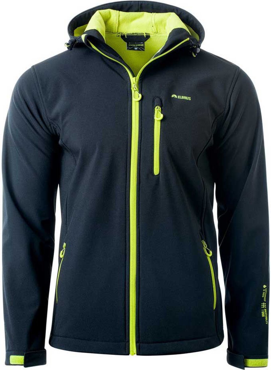 Elbrus Iver Softshelljack Man Zwart