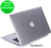 Lunso - cover hoes - MacBook Air 13 inch (2018-2019) - Glanzend transparant