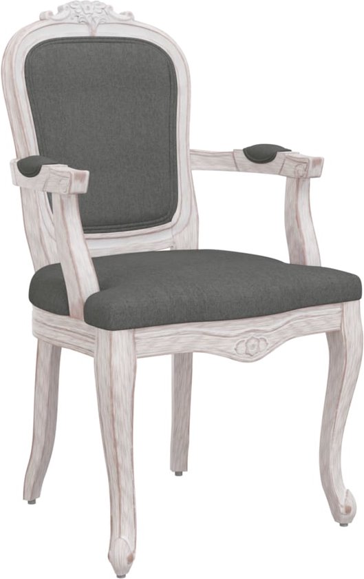vidaXL Chaise de salle à manger 62 x 59,5 x 100,5 cm Tissu gris foncé