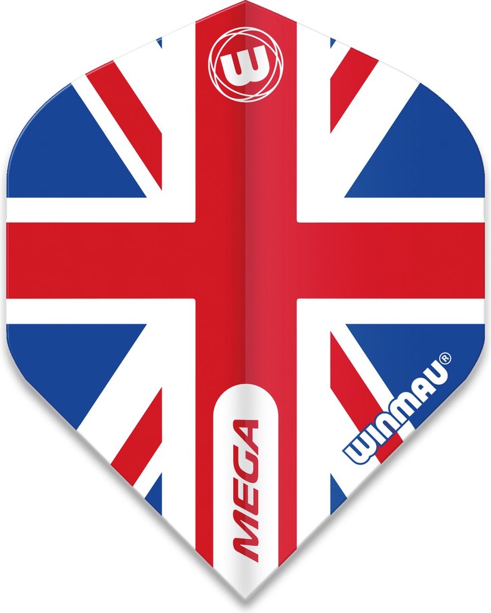 WINMAU - Mega Standard Union Jack Dartvluchten - 1 set per pakket van elke flight (3 Dartvluchten in totaal) — cadeau in Hobby - foto 4