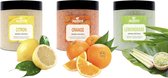 Aquatural 'Citrus' set - Spa aroma crystals 3 x 350 g