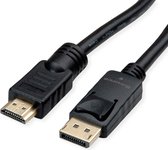 ROLINE 11.04.5777, 10 m, HDMI Type A (Standard), DisplayPort, Mâle, Mâle, Droit