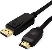 VALUE DisplayPort Kabel DP - UHDTV, M/M, zwart, 1 m