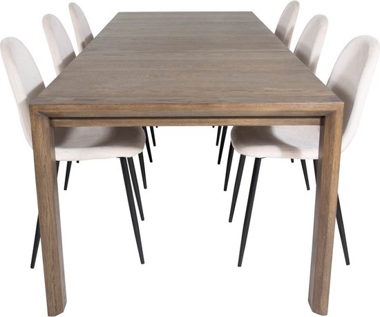 Table de salle à manger d'angle SliderOS table à rallonge longueur cm 170 /  250 chêne... | bol