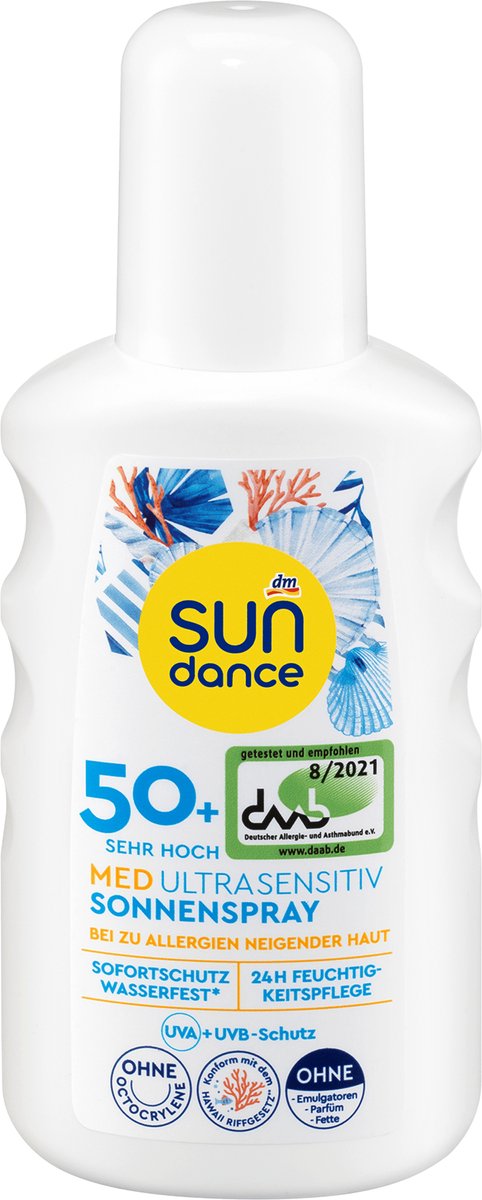 Goedkoopste SUNDANCE Zonnebrand spray MED ultra sensitive, SPF 50 , 200 ml