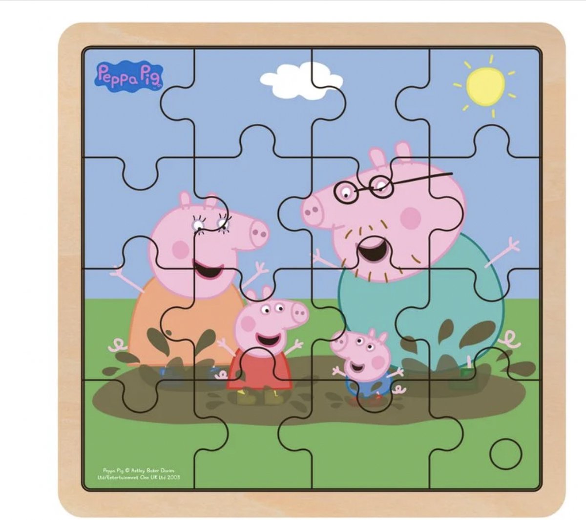 Puzzles enfant 3 ans peppa pig george et sa famille